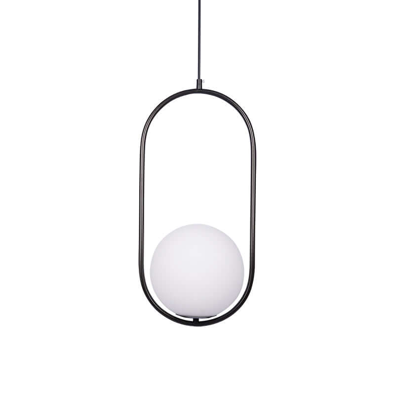 Modern Pendant Lamp with Metal & Glass