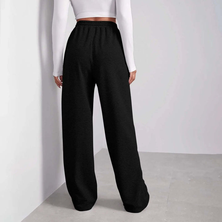 Women's Wide-Leg Trousers with Drawstring
