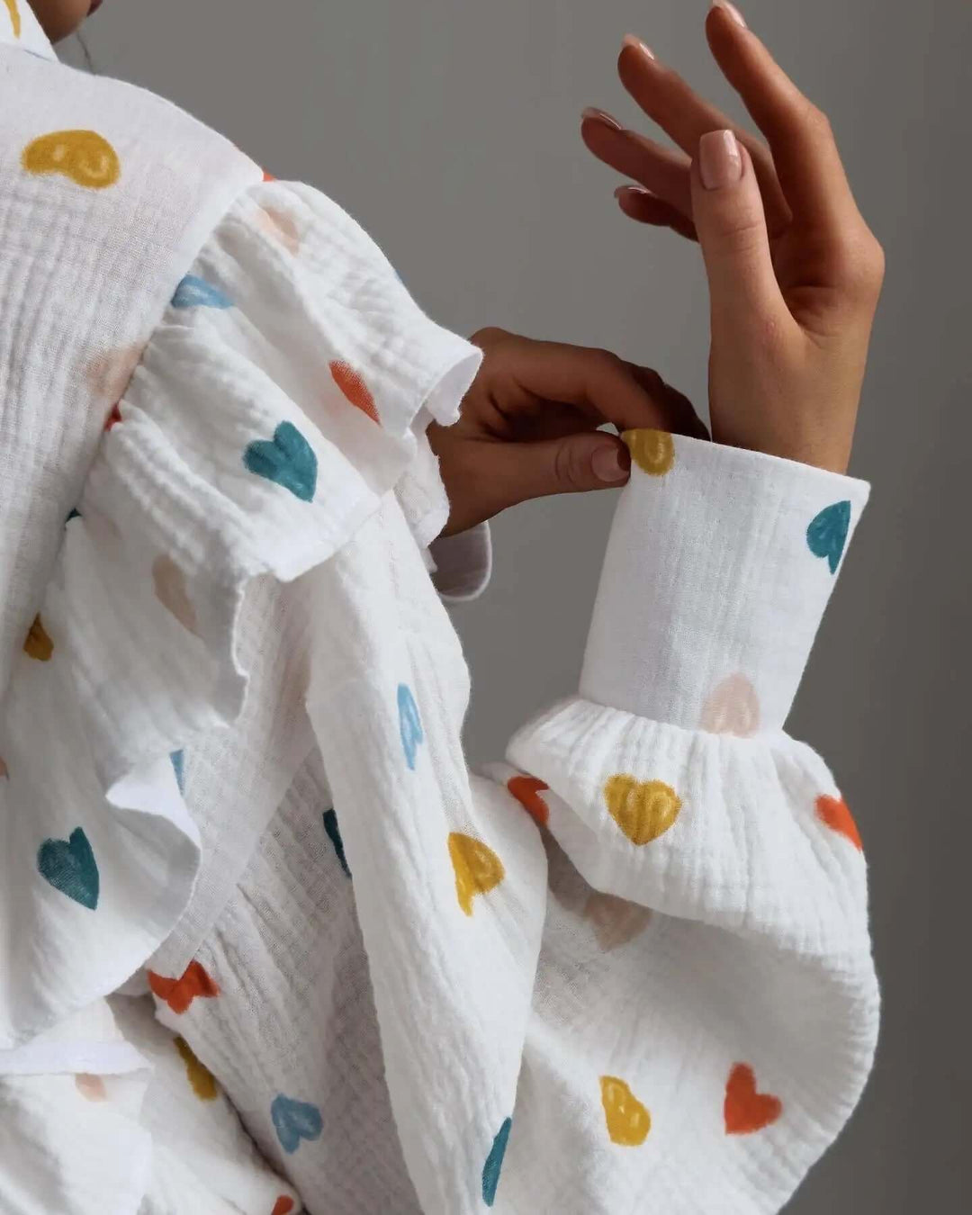 Women's Ruffled Blouse & Shorts Co-ord Set