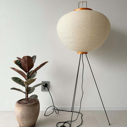 Elegant Paper Floor Lamp with Diffused Lighting