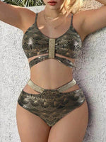 Gold Wave Print