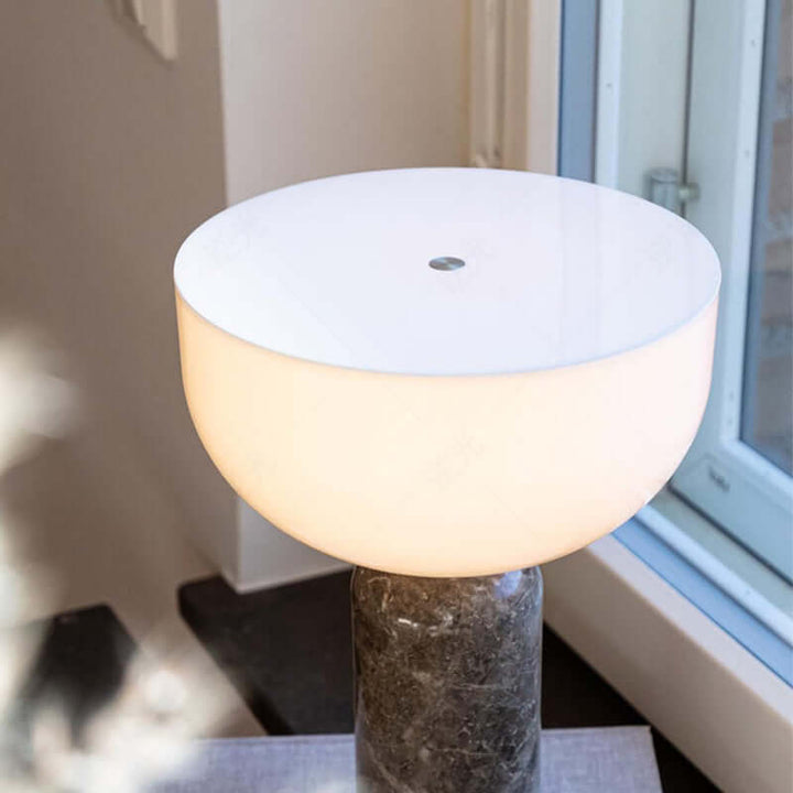 Modern Marble Table Lamp with LED Light