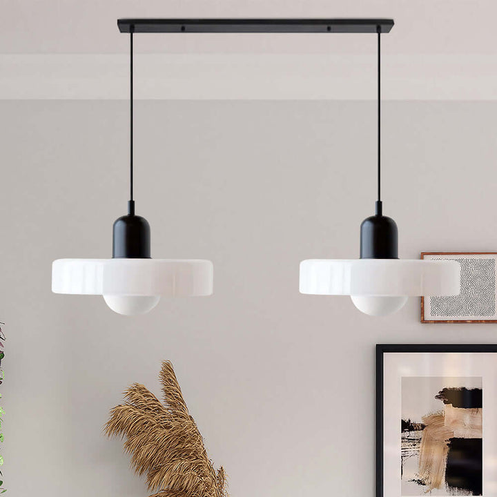 2 Heads Modern Glass Pendant Light