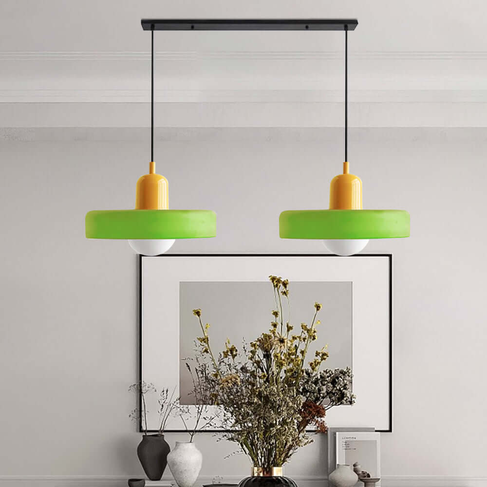 2 Heads Modern Glass Pendant Light