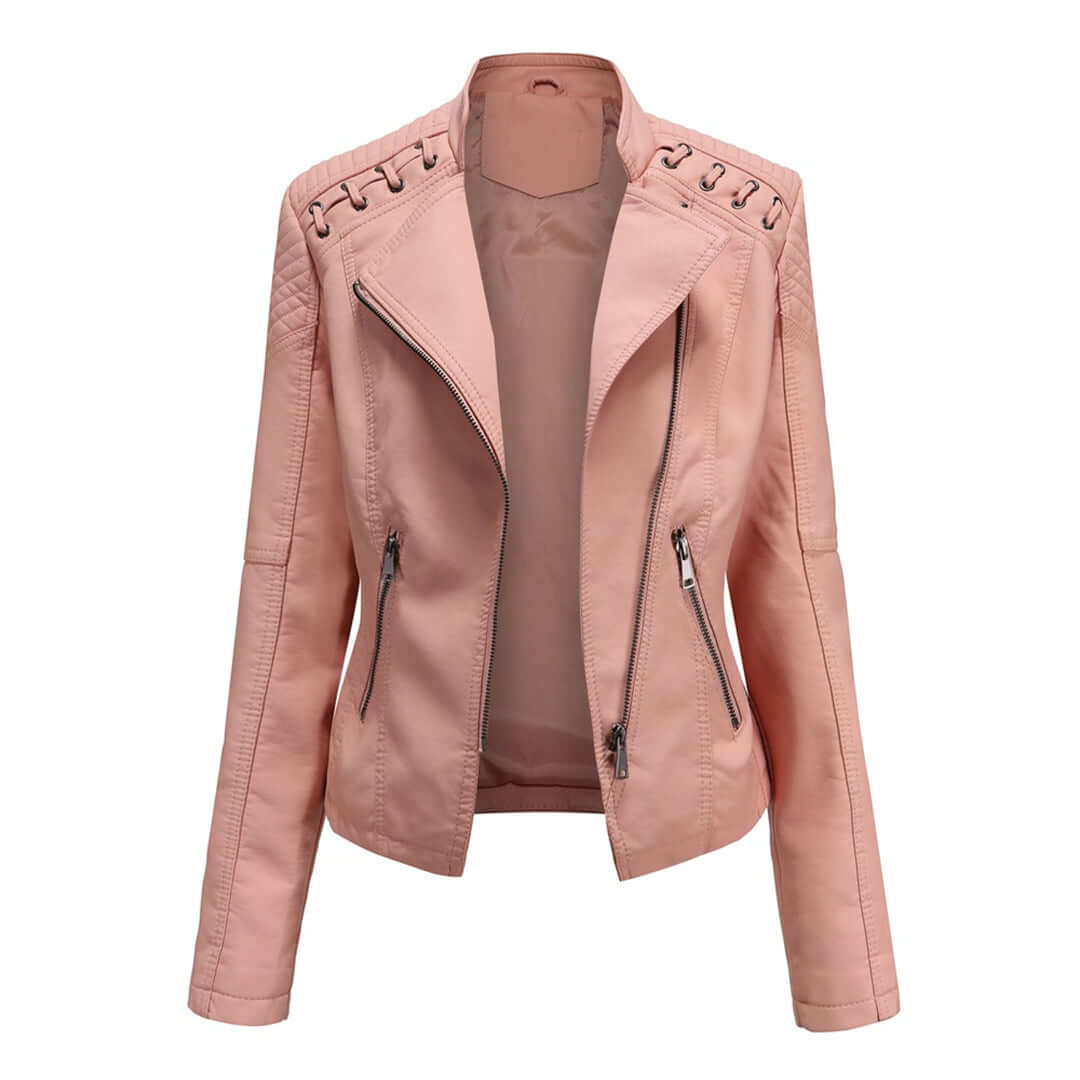 Women's Faux Leather Biker Jacket