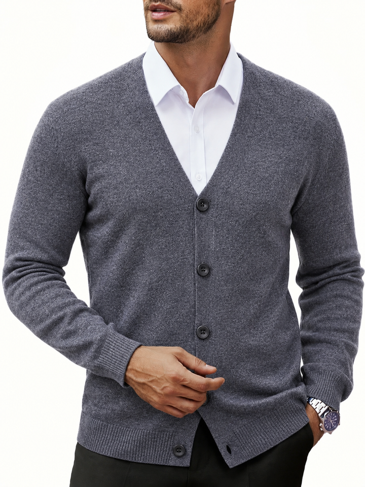 Knitted Cardigan Sweater - Soft & Breathable