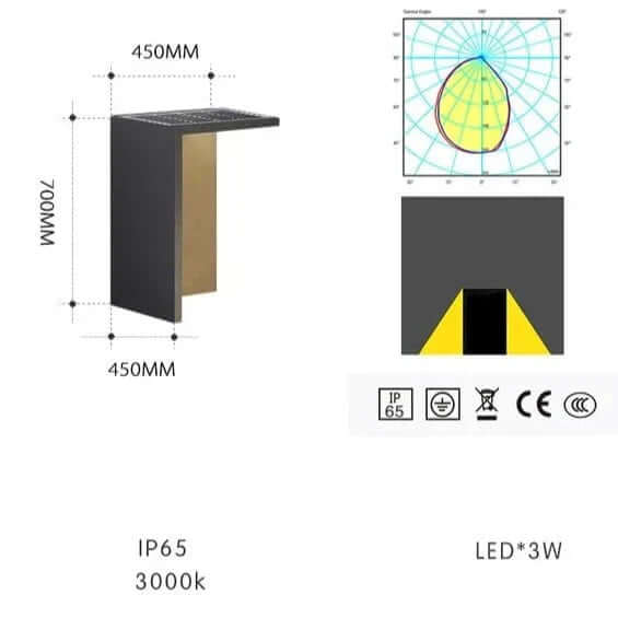 Outdoor Solar LED Light - Stainless Steel