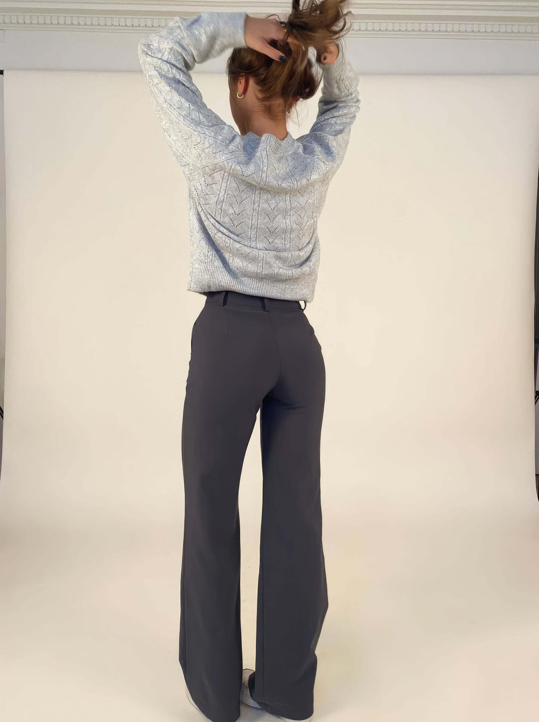 Women's Elegant High-Waisted Trousers