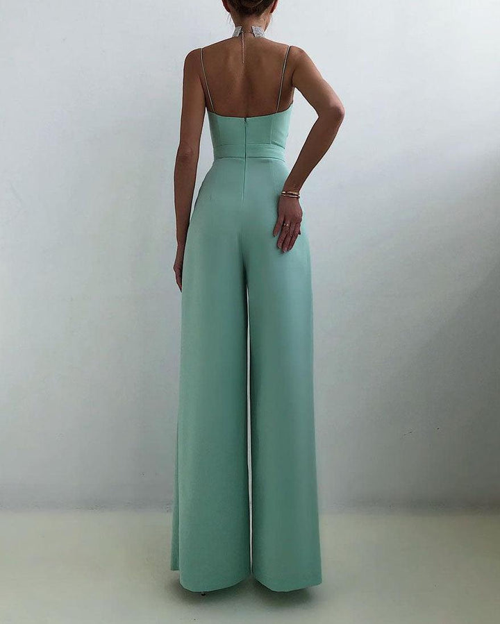 Women's Elegant High-Waist Jumpsuit