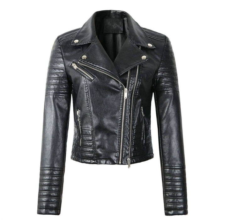 Women's Classic Leather Biker Jacket