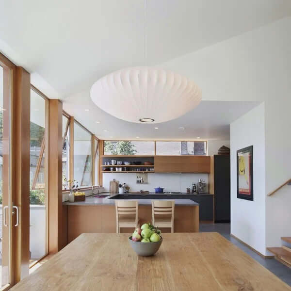 Modern Semi-Wood Pendant Light