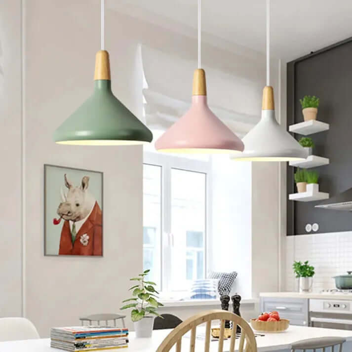 Conical Metal Pendant Lamp