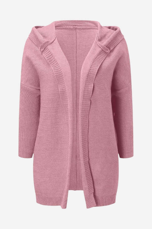 Women's Knitted Hooded Coat