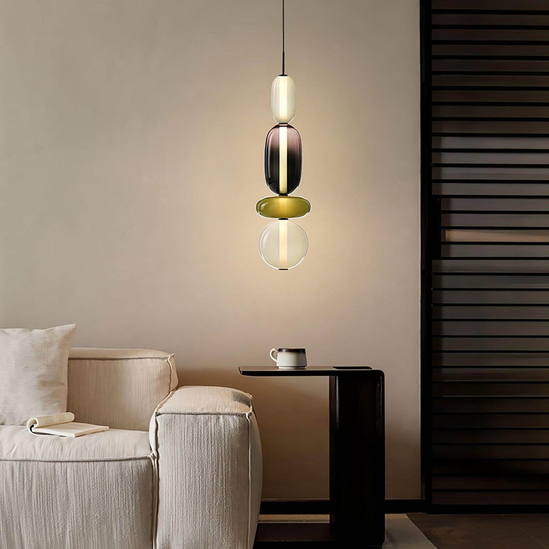 Colorful Glass Pendant Light - Modern Hanging Lamp