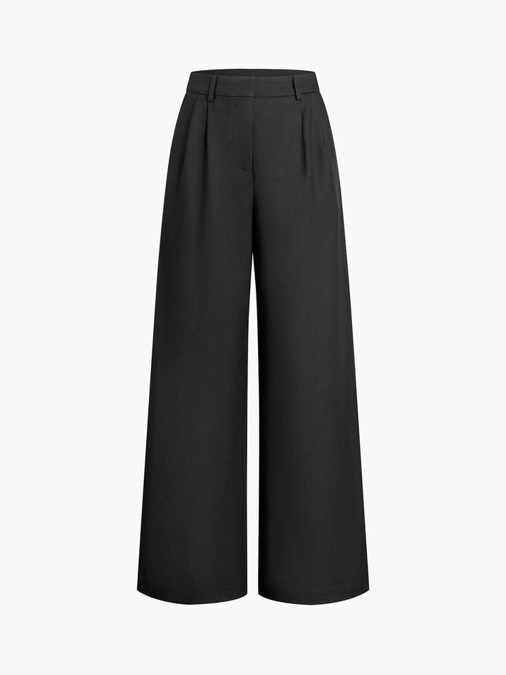 Women's Wide-Leg Pleated Trousers
