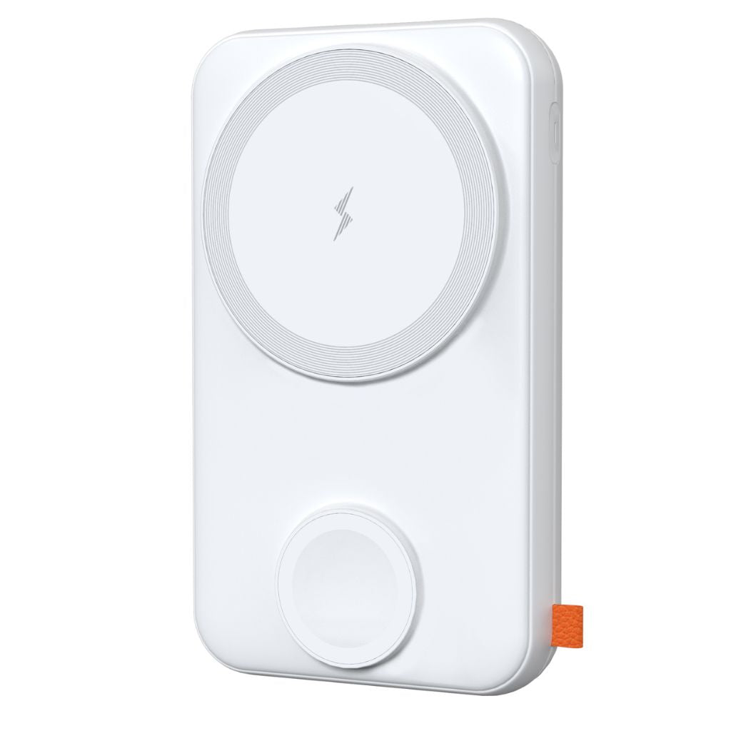 2-in-1 PowerBank with wireless, Type-C charging; sleek design, LED display, magnetic attachment, dual port for fast charge.