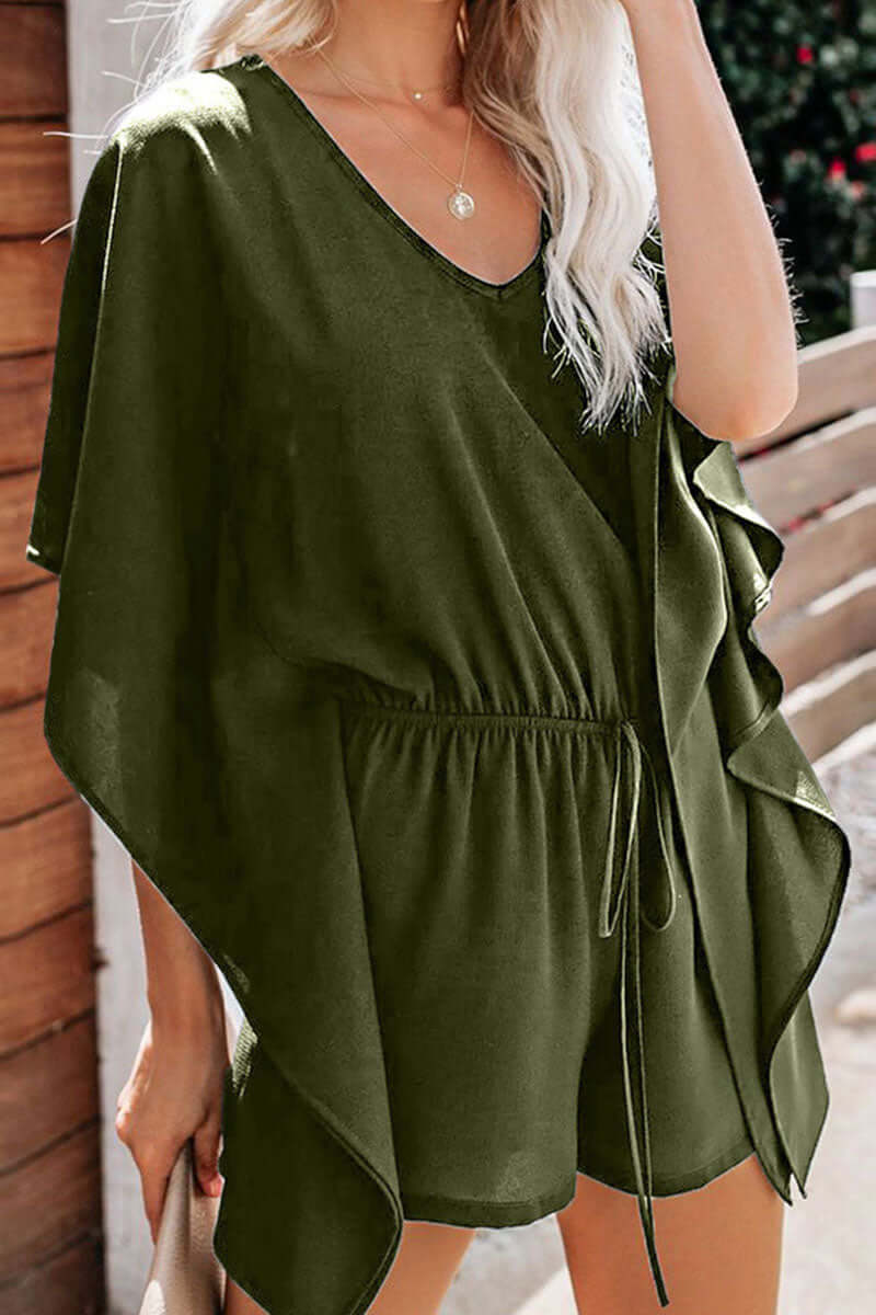 Women's V-Neck Loose Jumpsuit