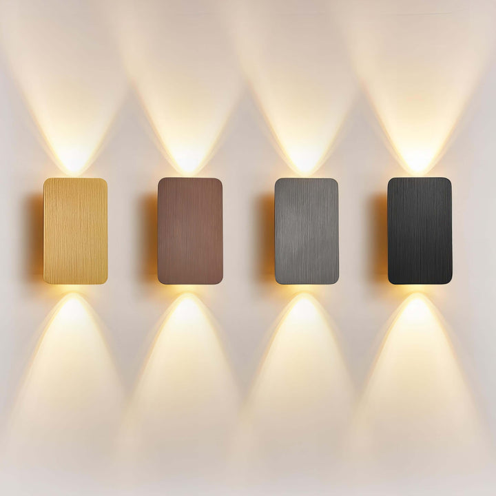 Adjustable Rectangle Wall Lamp with Up Down Lighting