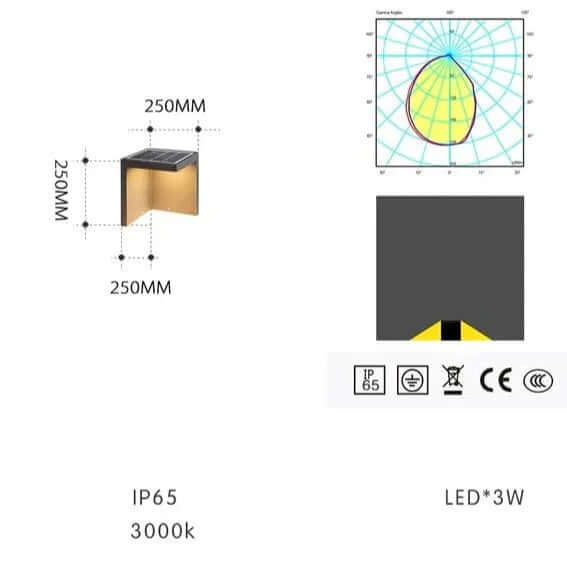 Outdoor Solar LED Light - Stainless Steel
