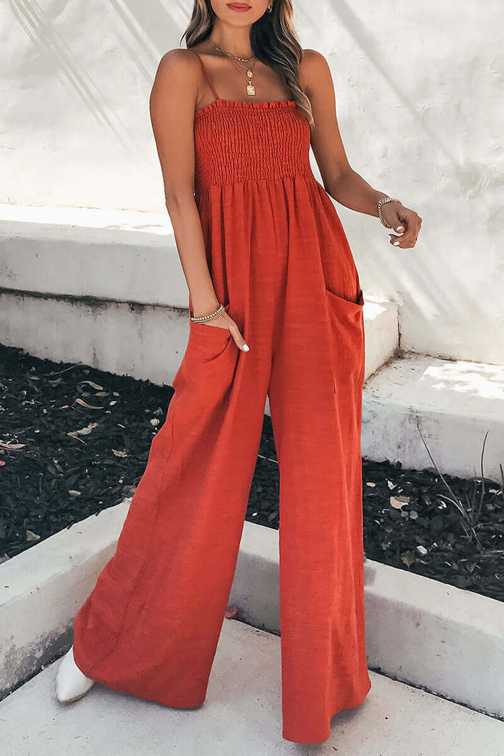Relaxed Fit Spaghetti Strap Jumpsuit