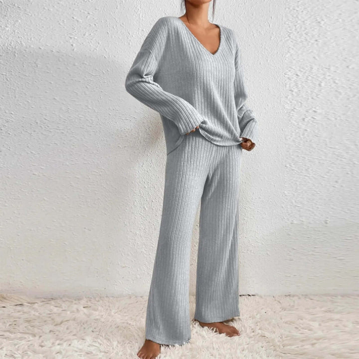 Women's 2-Piece Ribbed Lounge Set