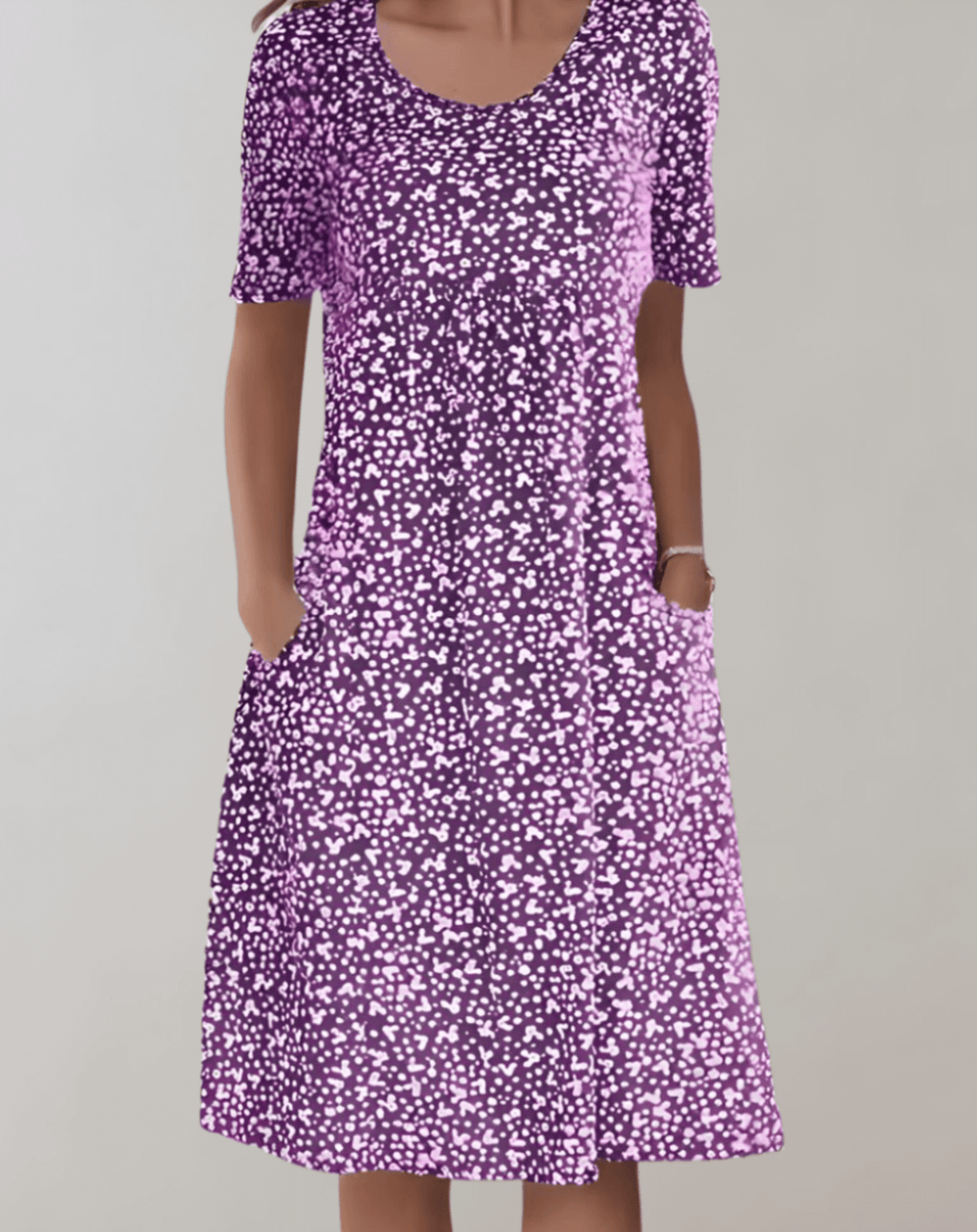 Women's Lightweight Summer V-Neck Dress