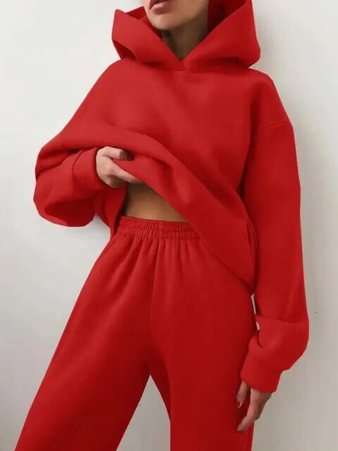 Women's Oversized Two-Piece Tracksuit Set