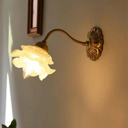 Flower Petal Glass Wall Lamp