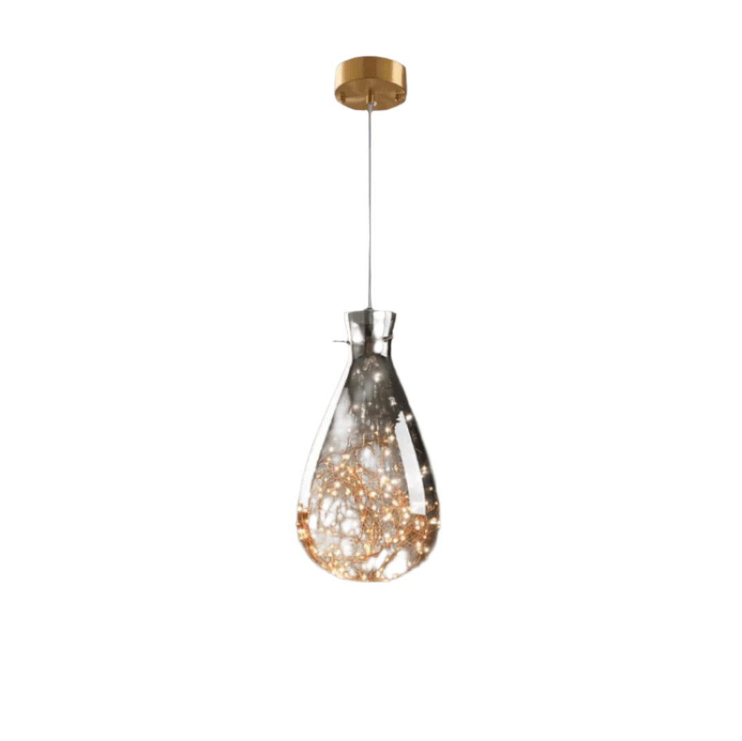 Modern Gray Glass Starry Sky Pendant Light