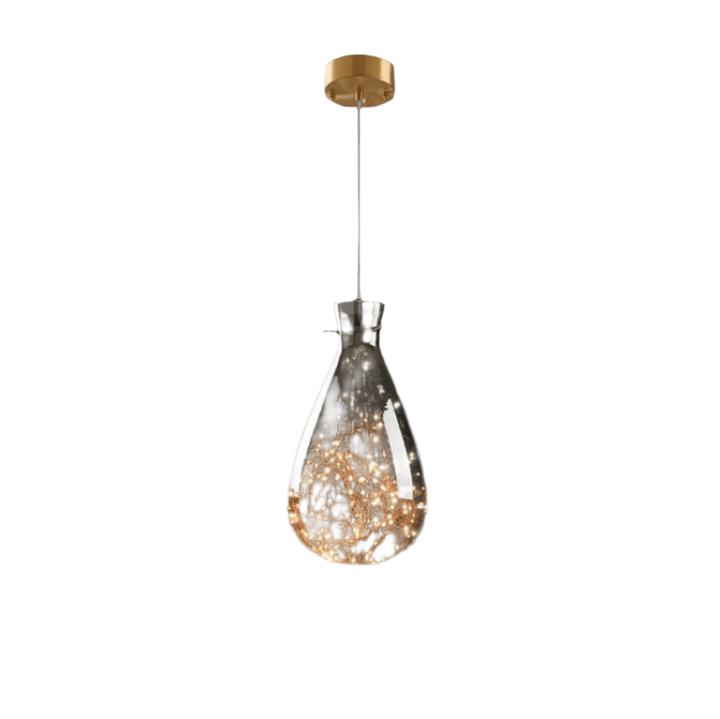 Modern Gray Glass Starry Sky Pendant Light