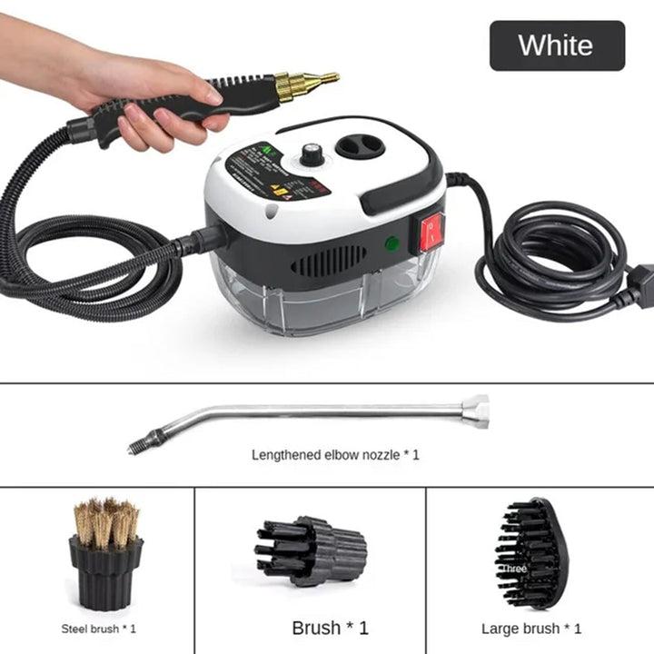 Chemical-free 2500W high-pressure steam cleaner, providing an eco-friendly deep clean for your home.