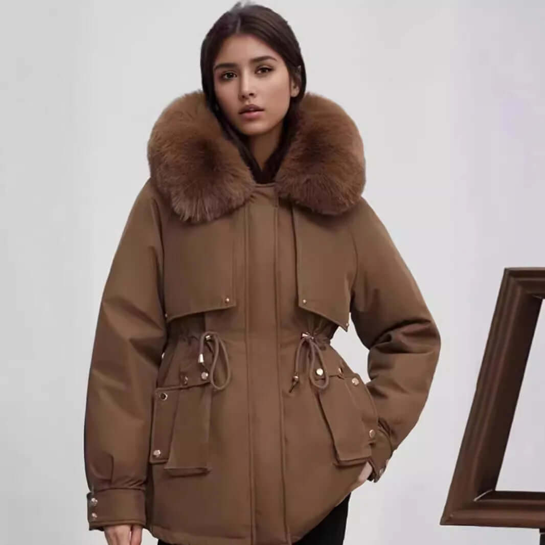 Women's Winter Faux Fur Collar Coat