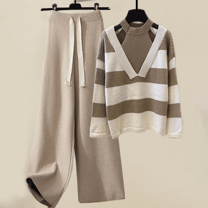 Women's Striped Comfort Loungewear Set