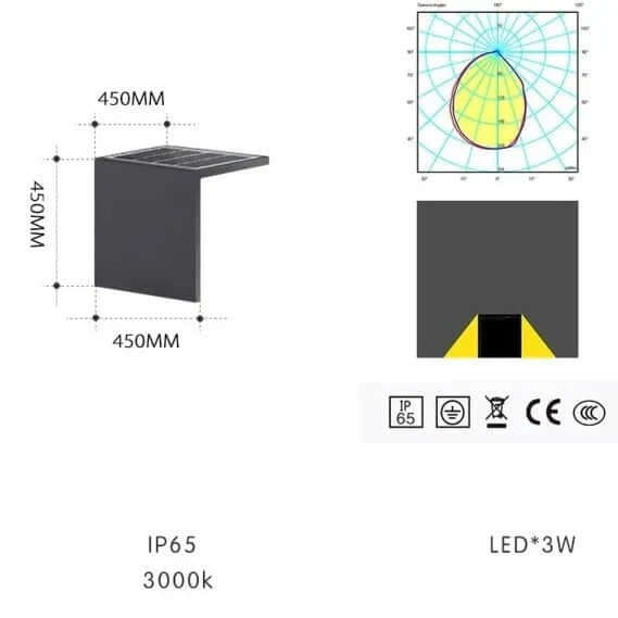 Outdoor Solar LED Light - Stainless Steel