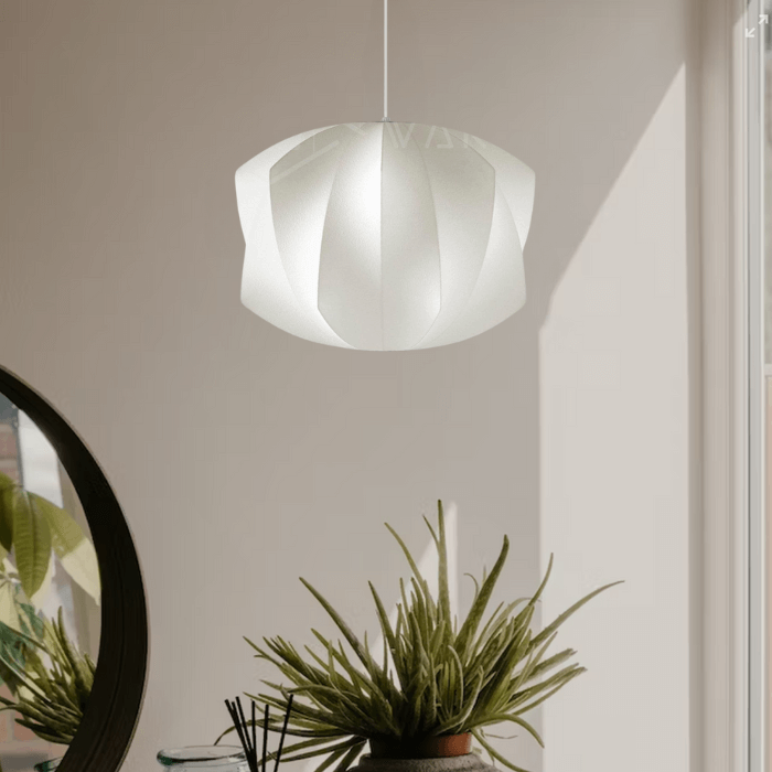 Modern Silk Pendant Light