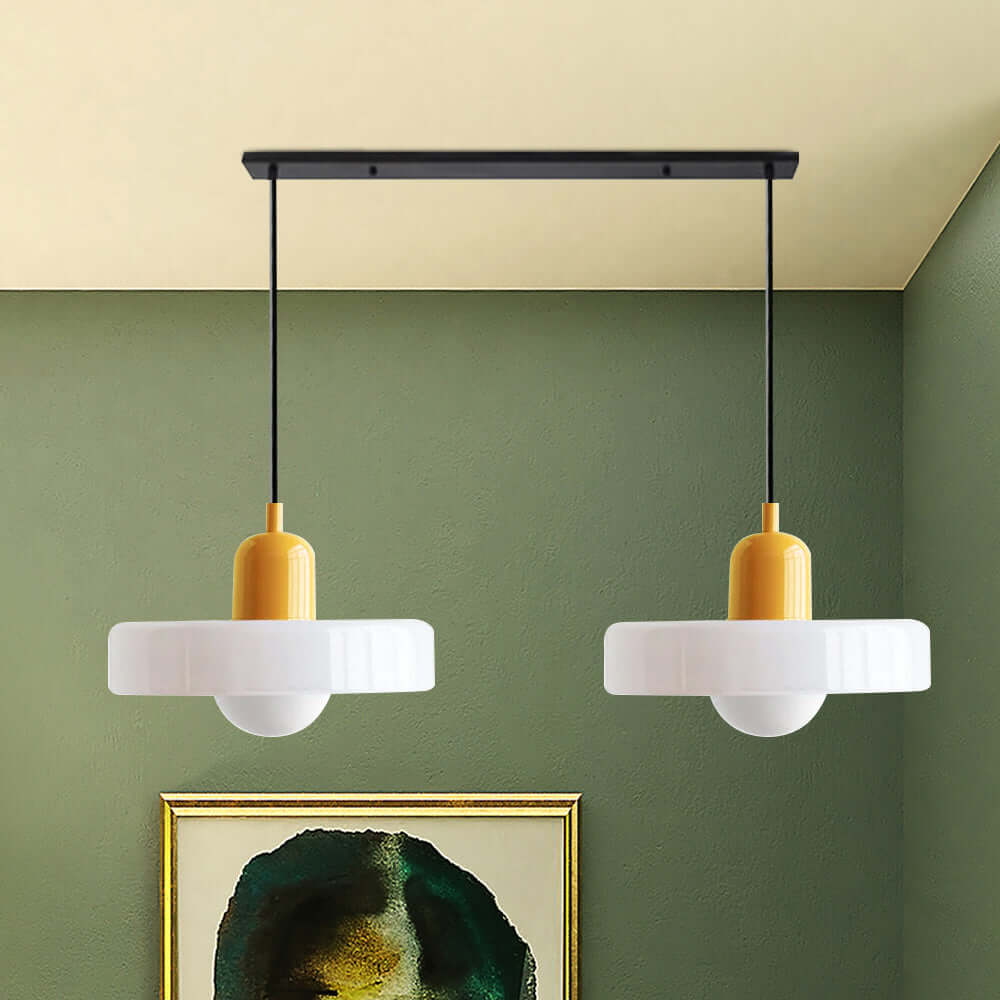 2 Heads Modern Glass Pendant Light