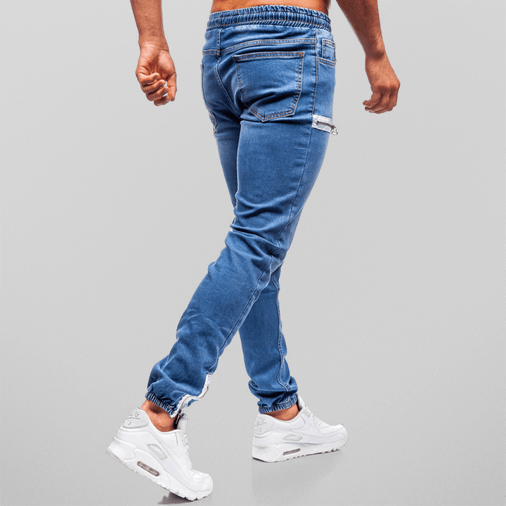 Men's Tapered Fit Stretch Denim Joggers