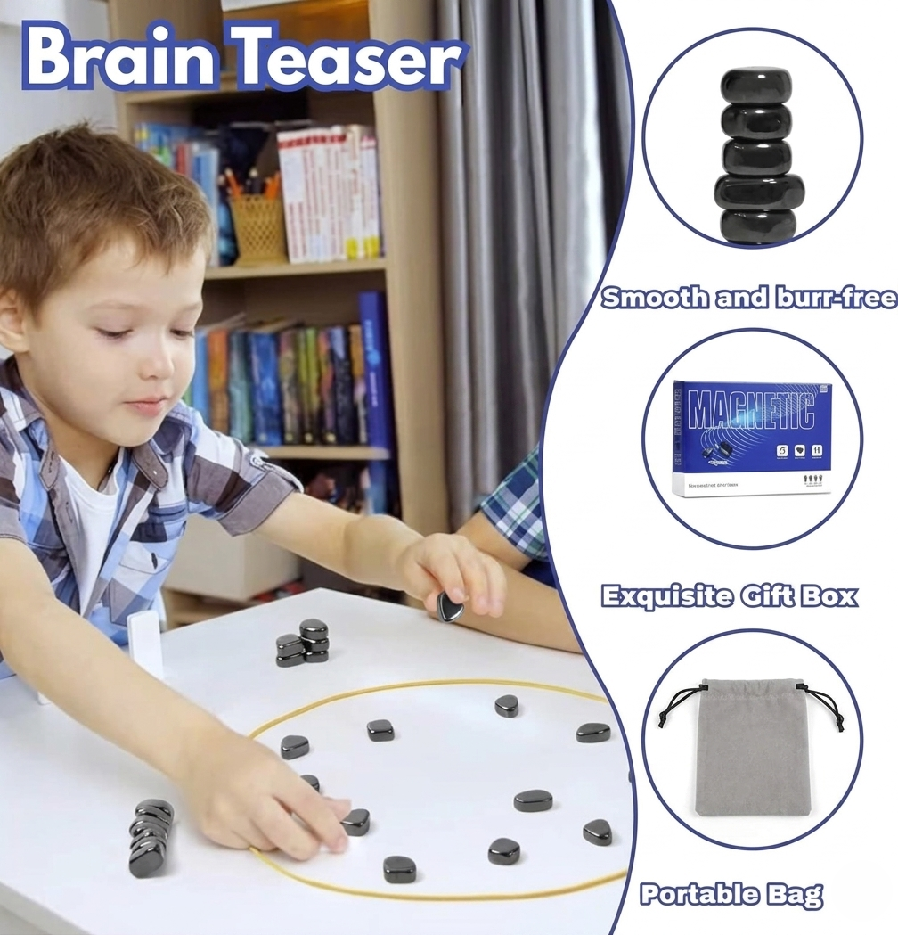 Kids' Portable Magnetic Chess Game for Strategic Fun