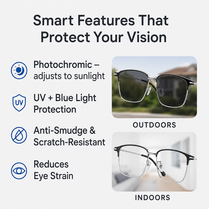 Unisex German Intelligent Progressive Multifocal Glasses