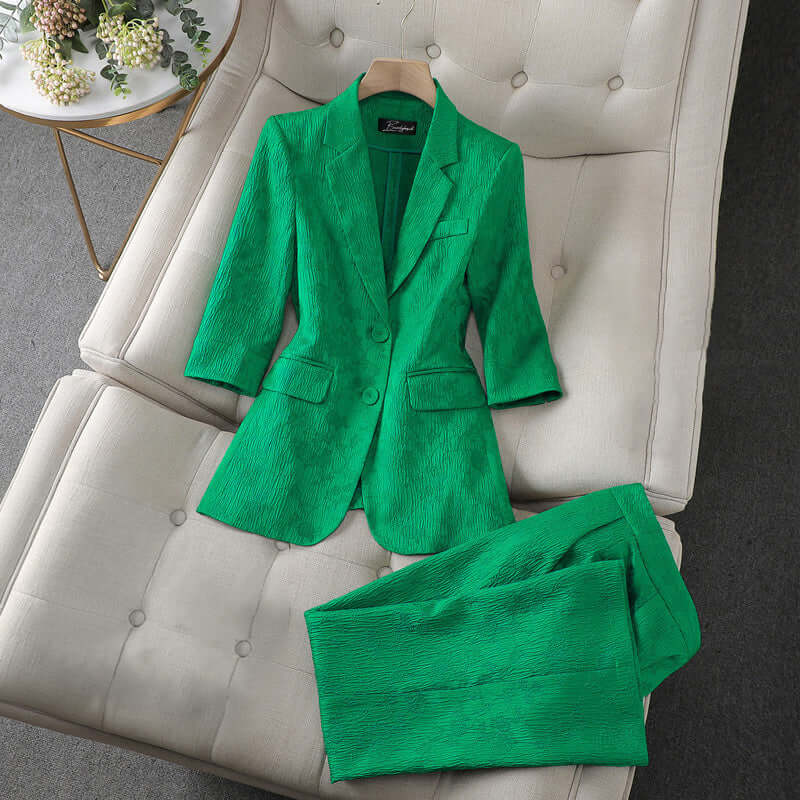 Women's Tailored Blazer and Trousers Set