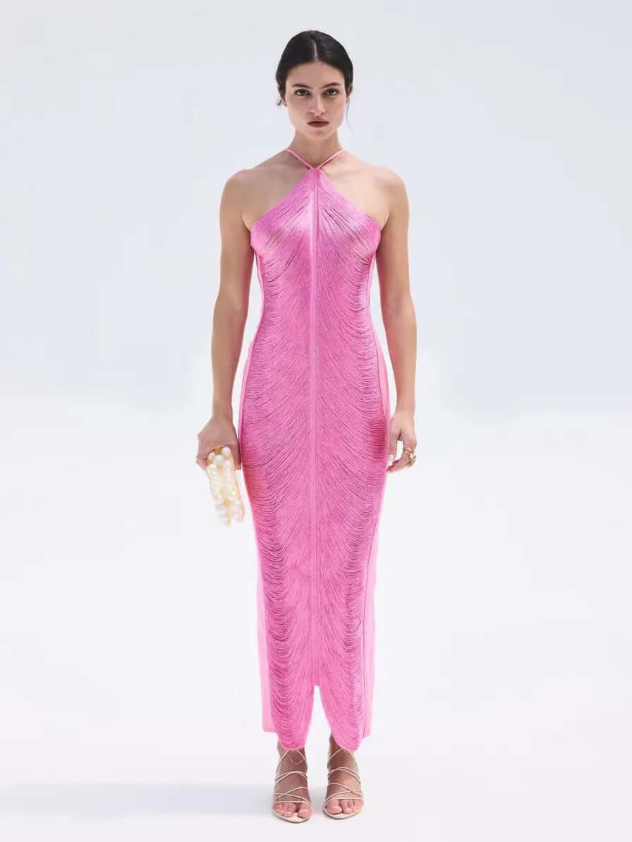 Women's Asymmetrical Fringe Summer Dress