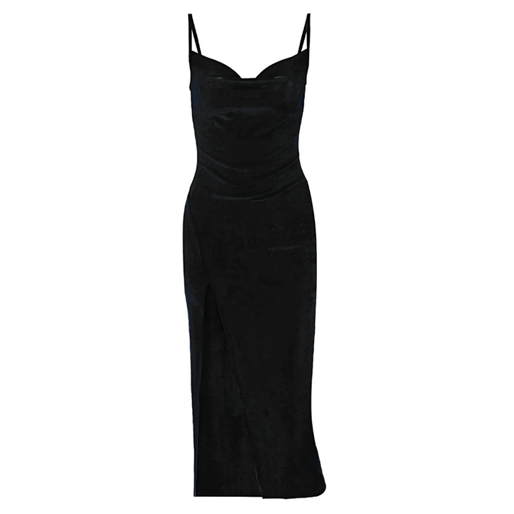Women's Elegant Maxi Dress with Slit
