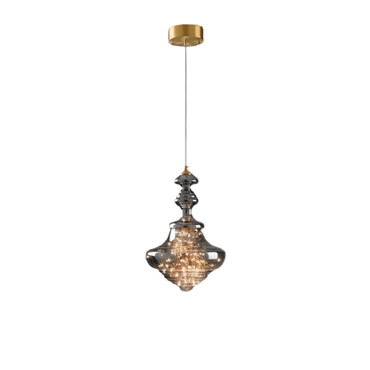 Modern Gray Glass Starry Sky Pendant Light