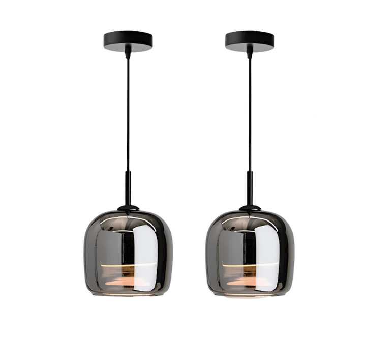 Modern Black Glass Pendant Light