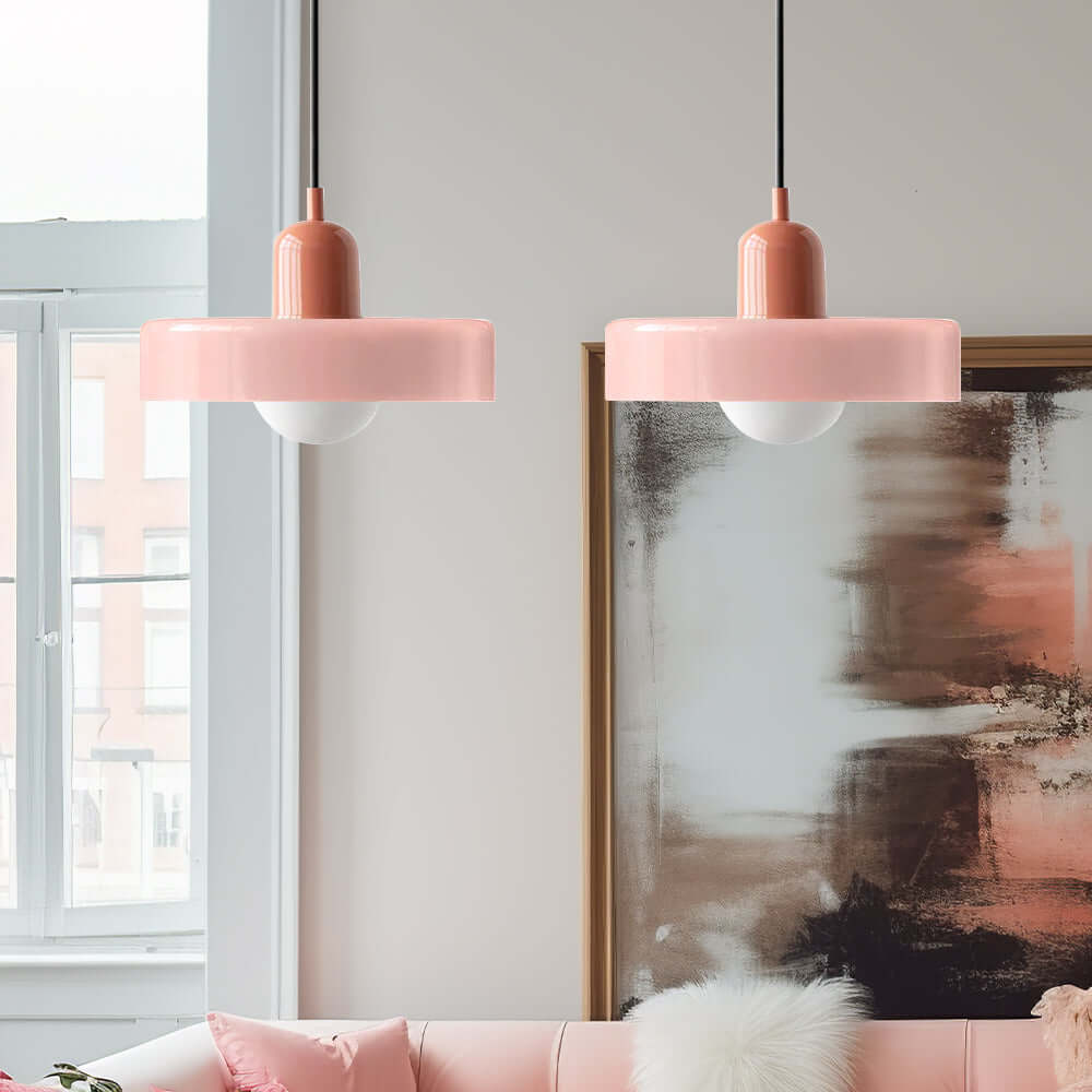 2 Heads Modern Glass Pendant Light