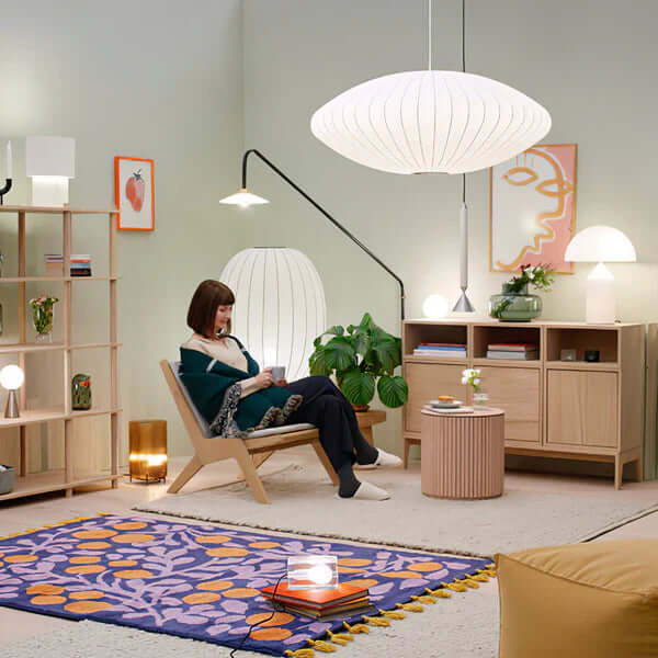Modern Silk Pendant Light