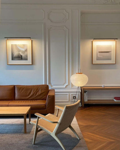 Elegant Paper Floor Lamp with Diffused Lighting
