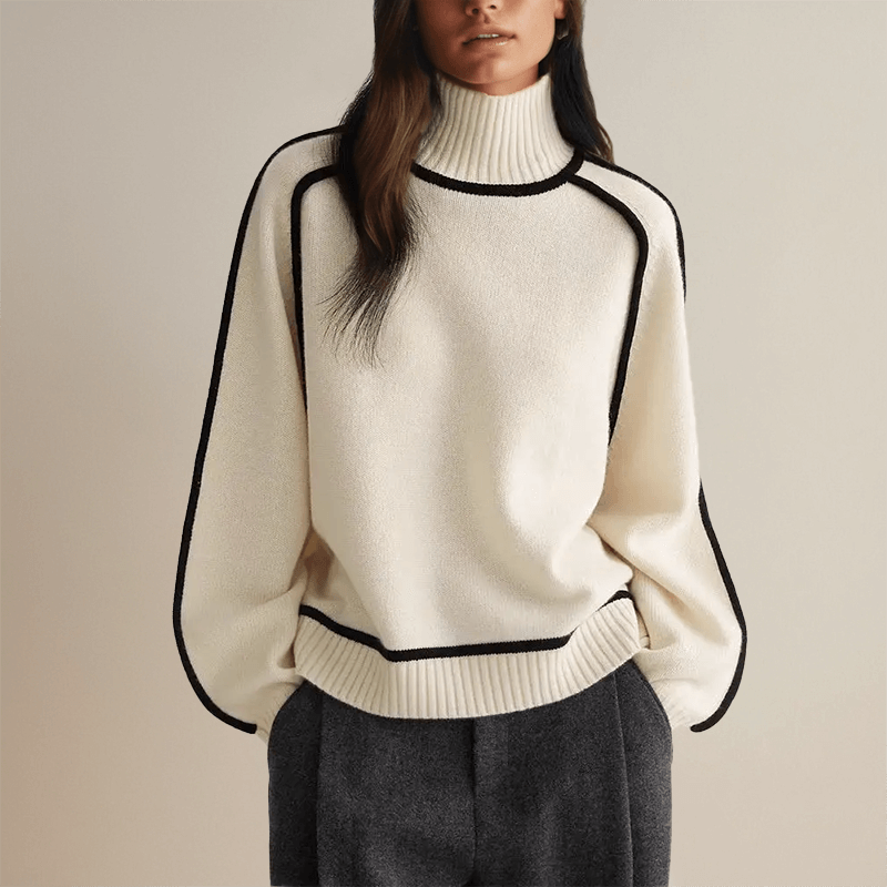 Women's Semi-High Neckline Sweater