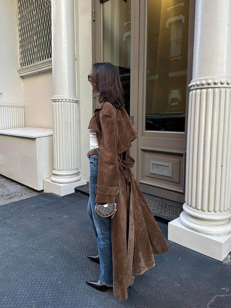 Women's Classic Long Trench Coat