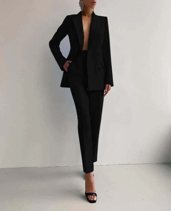 Tailored Blazer and Trousers Set for Women